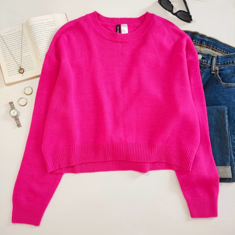 Divided by H&M , hot Pink Women's Sweater